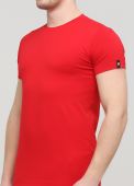 Футболка чоловіча з круглою горловиною Only Man червона з червоним лого ззаду