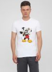 Футболка мужская Only Man белая с рисунком Міккі