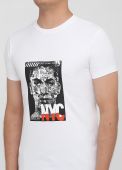 Футболка чоловіча Only Man біла з малюнком NYC