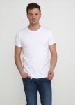 Футболка мужская Only Man белая с белым лого сзади