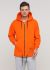 Толстовка мужская оранжевая зимняя с шевроном внизу Only Man