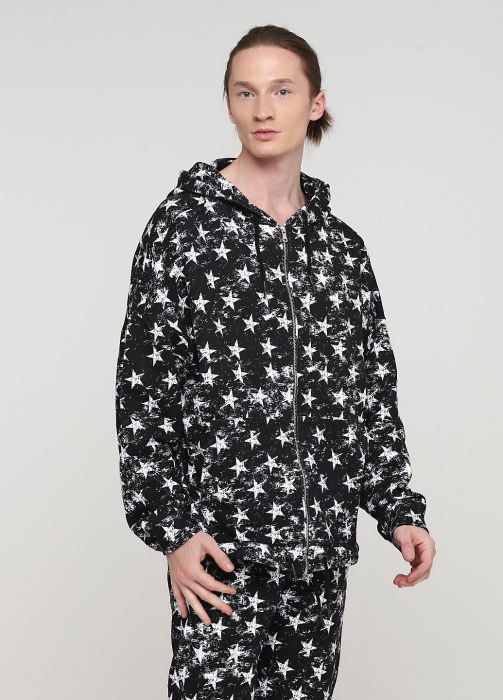 Толстовка чоловіча демісезонна Only Man WhiteStar чорна