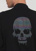 Толстовка-бомбер чоловіча літня Only Man чорна з черепом ззаду