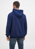 Толстовка мужская осень-зима Only Man синяя с молнией стандарт (без вышивки)