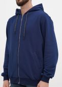 Толстовка мужская осень-зима Only Man синяя с молнией стандарт (без вышивки)
