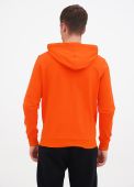 Толстовка мужская демисезонная Only Man мандариновая с рибаной внизу (двунитка петля)