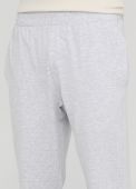 Штани-джогери чоловічі лiтні Only Man світло-сірі з сірою вишивкою знизу (низький зріст)