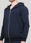 Толстовка чоловіча демісезонна Only Man темно-синя з капюшоном на блискавці Толстовка чоловіча демісезонна Only Man темно-синя з капюшоном на блискавці