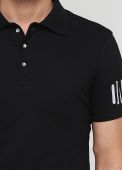 Футболка-поло чоловіча Only Man чорна (лакоста)