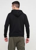 Толстовка чоловіча демісезонна Only Man чорна з капюшоном на блискавці