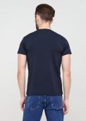 Футболка мужская Only Man темно-синяя с мал. синим лого сзади