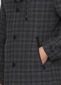 Пальто мужское Kaiser серое в клетку