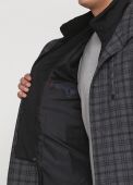 Пальто мужское Kaiser серое в клетку
